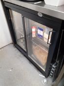Gamko MG2/250SD Sliding Door Under Counter Display Chiller and Contents of Various Wines, Located at