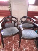 4 x Wooden Elbow Chairs, Located at 14 Leicester Square, London WC2H 7NG