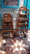 5 x Bolero Wooden High Chairs, Located at First Floor, The Bentall Centre, Wood Street, Kingston