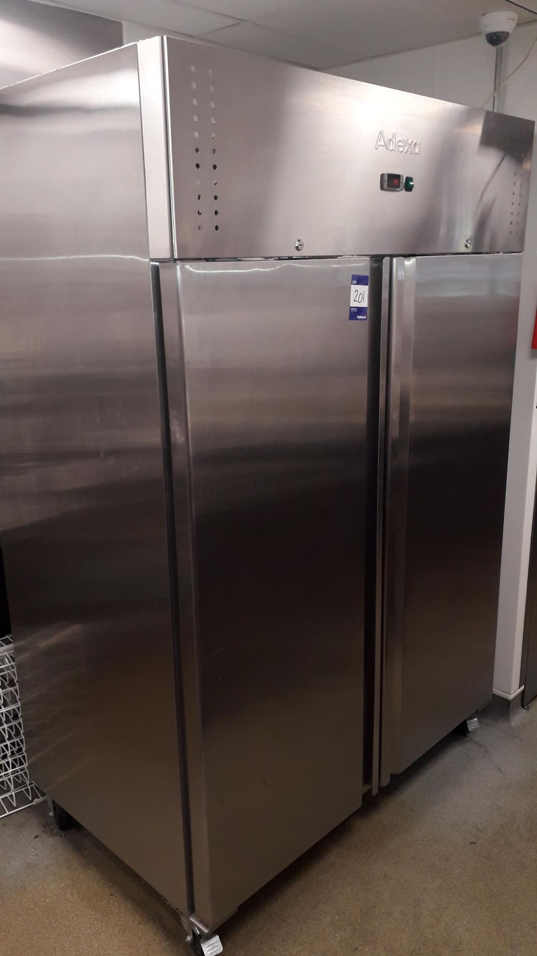 Adexa R1200V Stainless Steel Professional Twin Door 1200Ltr Upright Cabinet Refrigerator Serial