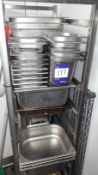 Quantity of Various Stainless Steel Gastronorm Pans – Excludes Trolley, Located at First Floor,