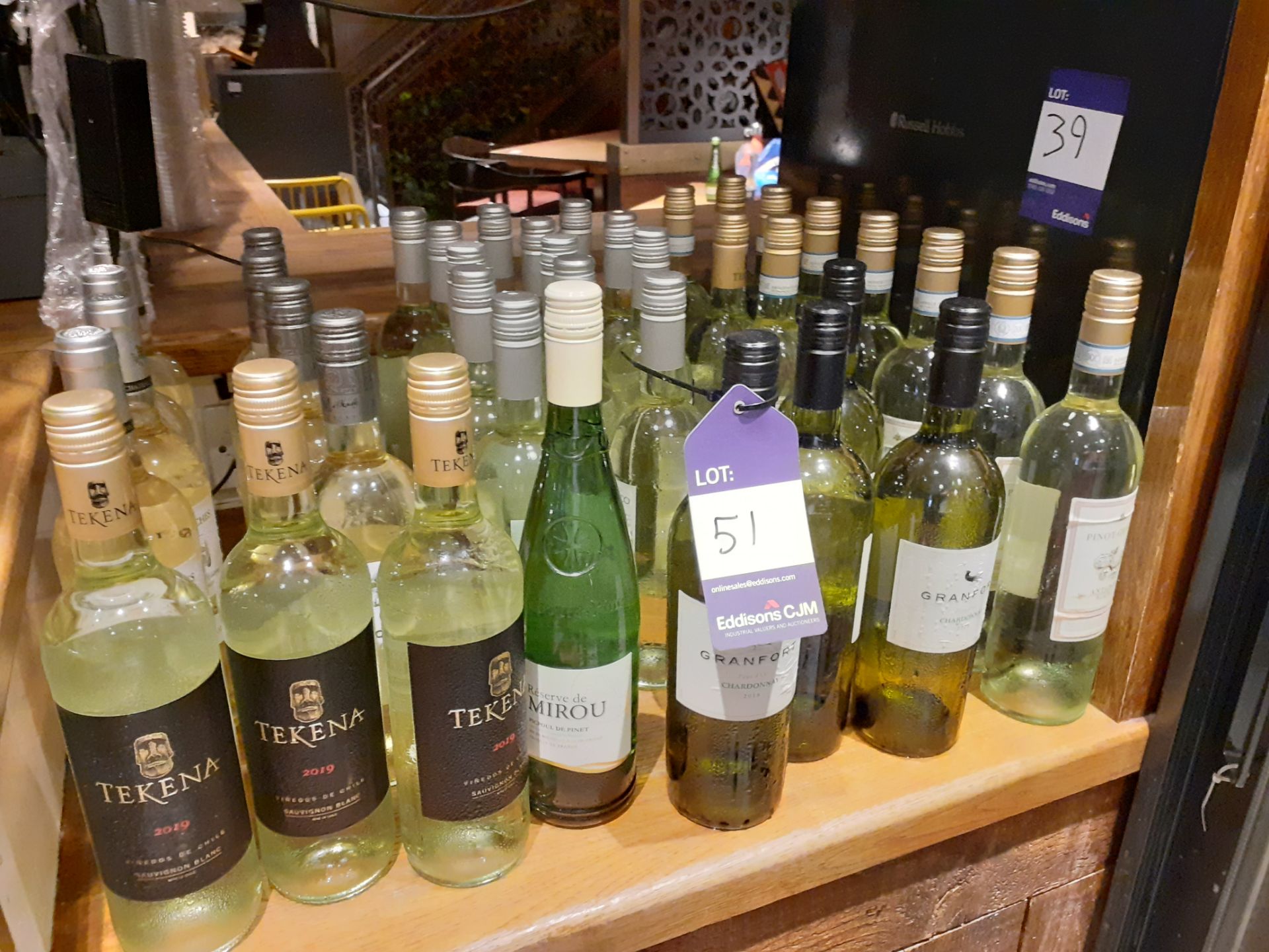 39 Various Bottles of White Wine, Located at 14 Leicester Square, London WC2H 7NG - Image 2 of 2