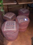 4 x Arabic Carpet Stools, Located at 14 Leicester Square, London WC2H 7NG