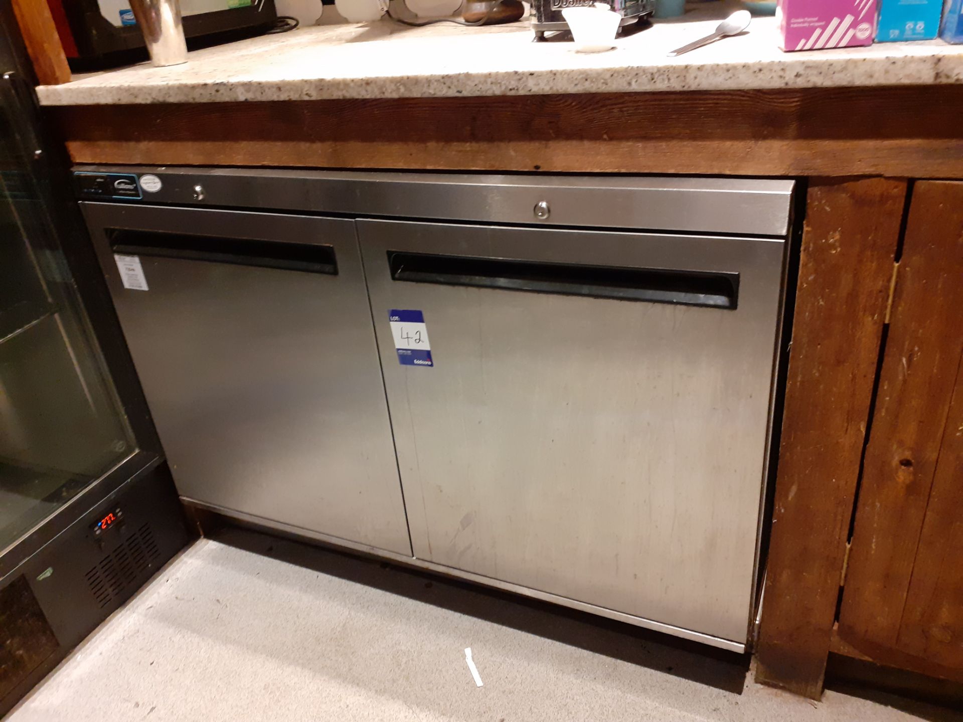 Williams HA280 SA R2 Stainless Steel Double Door Undercounter Refrigerator, Located at 14