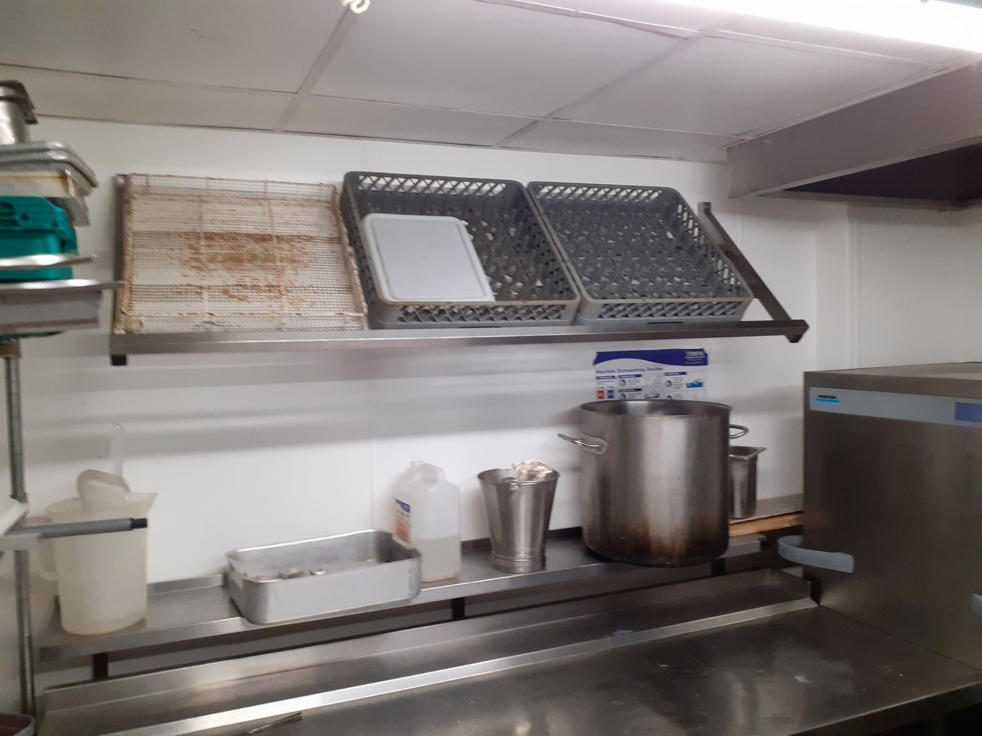 Winterhalter Stainless Steel Pull Down Basket Type Dishwasher with Feed & Take Off Tables with - Image 3 of 5