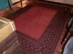 Persian Style Carpet 10’ x 6’ Approx. & Prayer Rug Section, Located at 14 Leicester Square, London