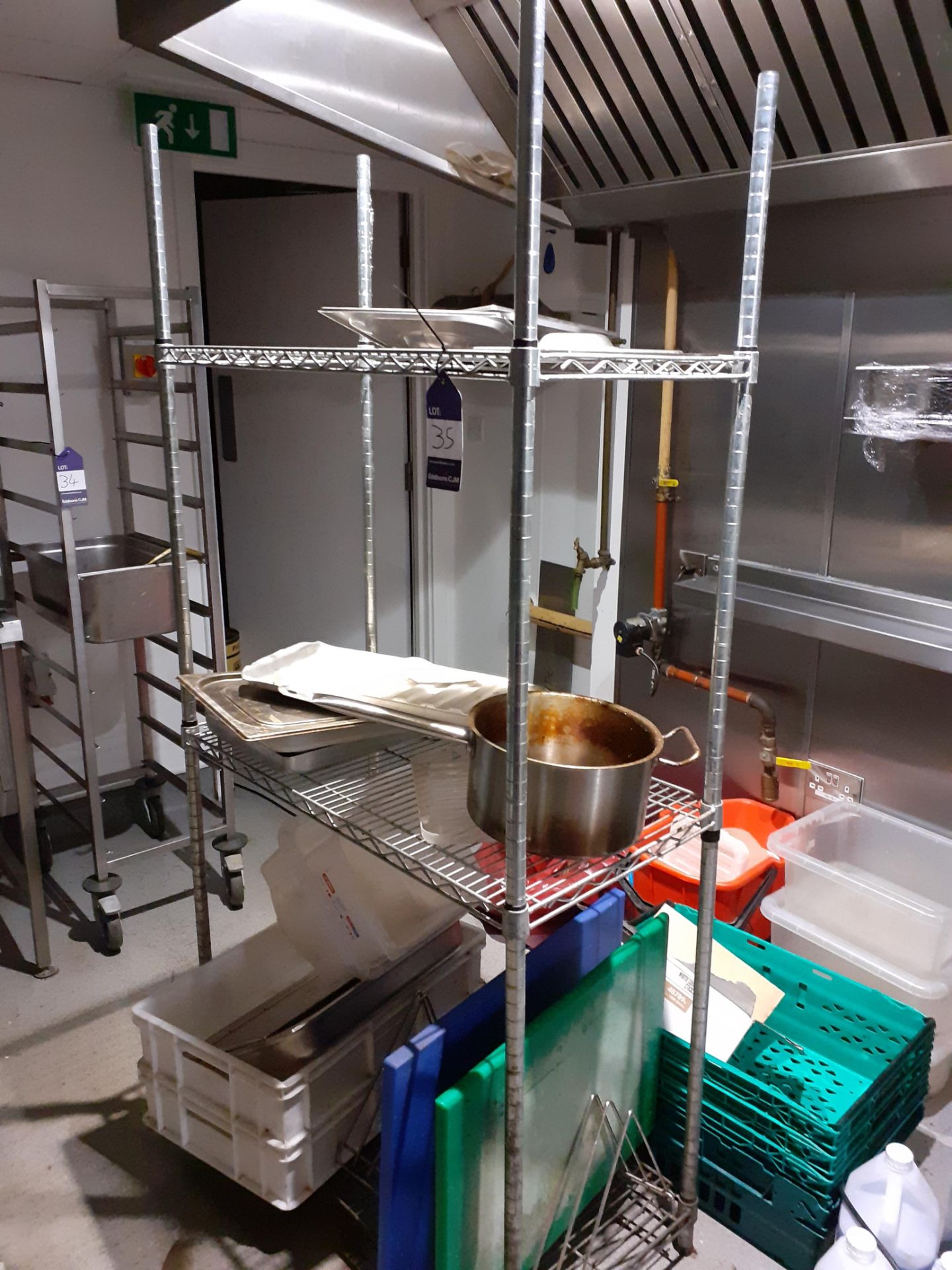 Chrome Wire Three Tier Shelving Unit 1800mm, Located at 14 Leicester Square, London WC2H 7NG