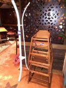 Three Timber High Chairs and Hat & Coat Stand, Located at 14 Leicester Square, London WC2H 7NG