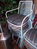 Four Tubular Steel Elbow Chairs, Located at 14 Leicester Square, London WC2H 7NG