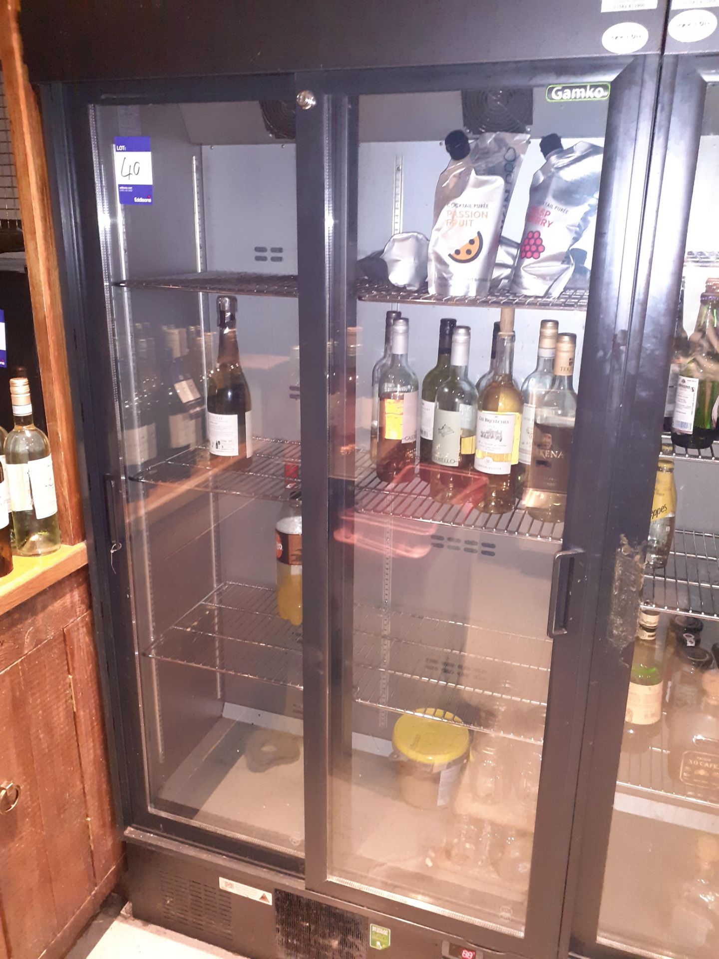 Gamko MG2/500 SD Upright Sliding Door Display Chiller (2017), Located at 14 Leicester Square, London