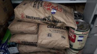 Approx 15 x 15kg Sacks of Big K Restaurant Graded Charcoal, Located at First Floor, The Bentall