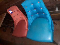 2 x Upholstered Chairs, Located at 14 Leicester Square, London WC2H 7NG