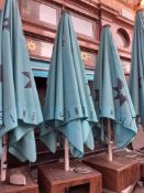 Uhlmann 4m x 4m Wind Up Giant Umbrella & Fitted Lights & Heaters, Located at 14 Leicester Square,