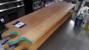 2 x Wooden Table Top Serving Platter Tray 1000 x 300, Located at First Floor, The Bentall Centre,