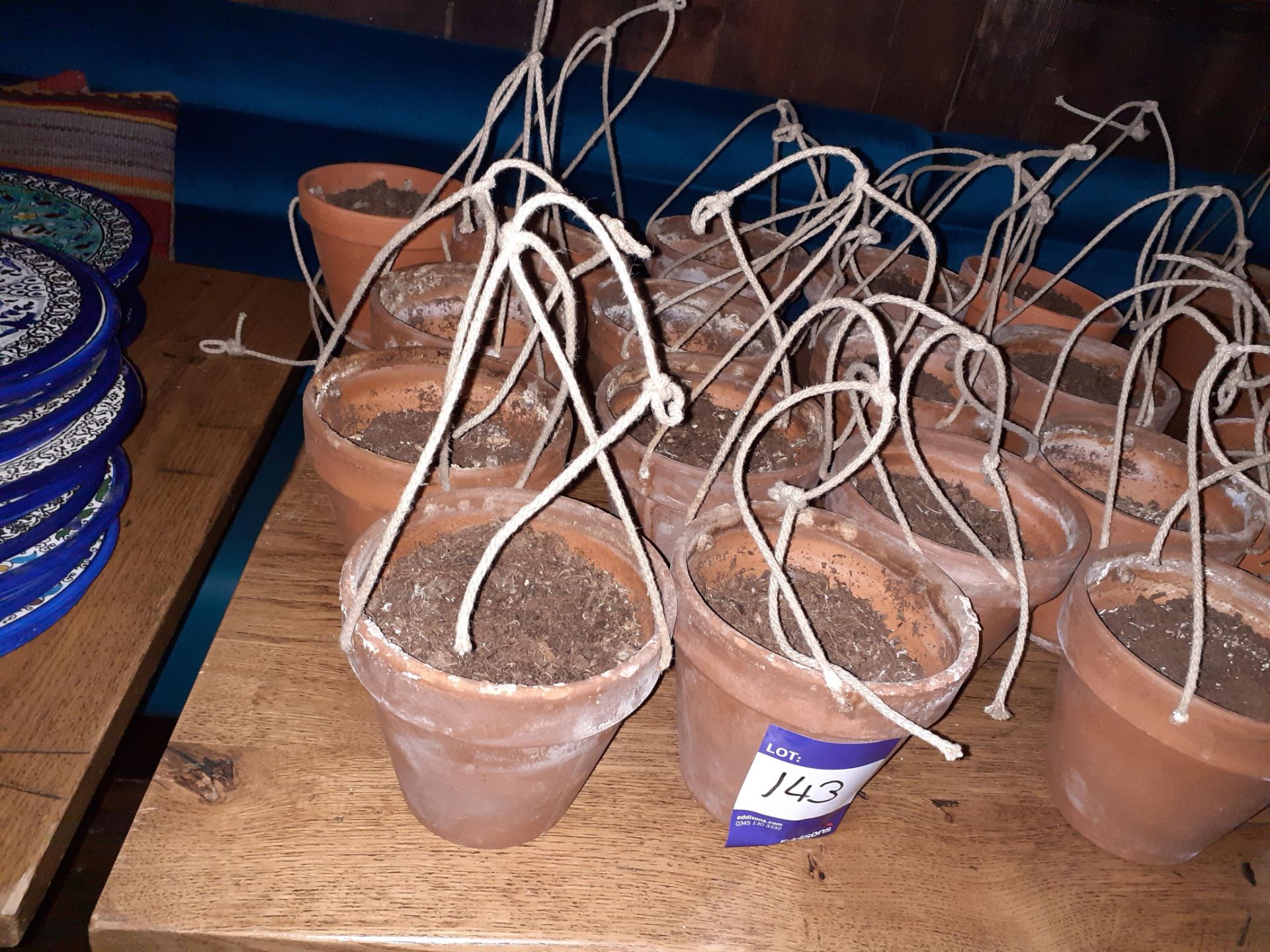 18 x Hanging Terra Cotta Pots, Located at 14 Leicester Square, London WC2H 7NG - Image 2 of 2