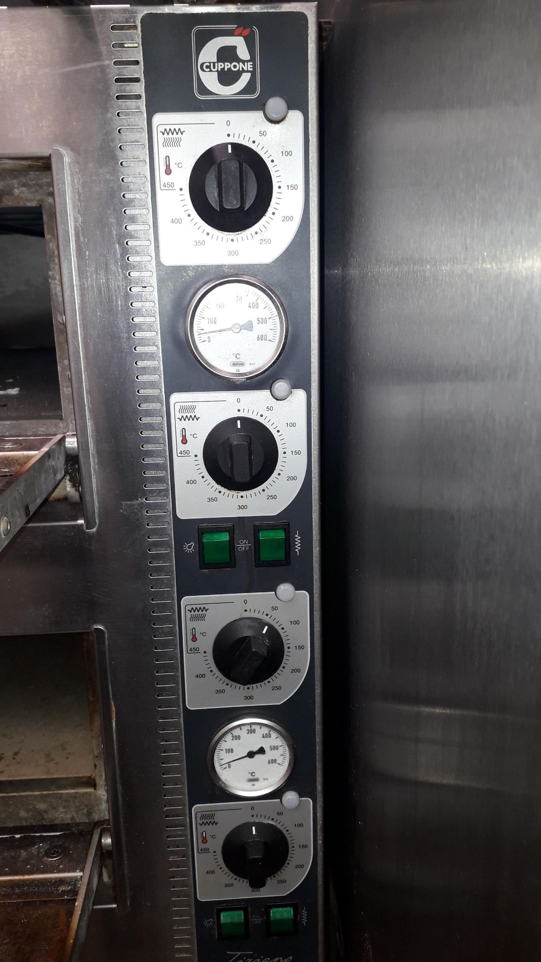 Cuppone Tiziano LLK Stainless Steel Twin Deck Pizza Oven on Stainless Steel Stand 415v, Located at - Image 3 of 4