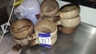 13 x Rustico Natura Handled 560ml Soup Bowls Branded “Maison Du Mezze”, Located at First Floor,