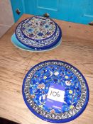 19 x Various Middle Eastern Plates & Platters, Located at 14 Leicester Square, London WC2H 7NG