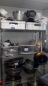 Various Cookware and Utensils to 3 Shelves, Located at First Floor, The Bentall Centre, Wood Street,