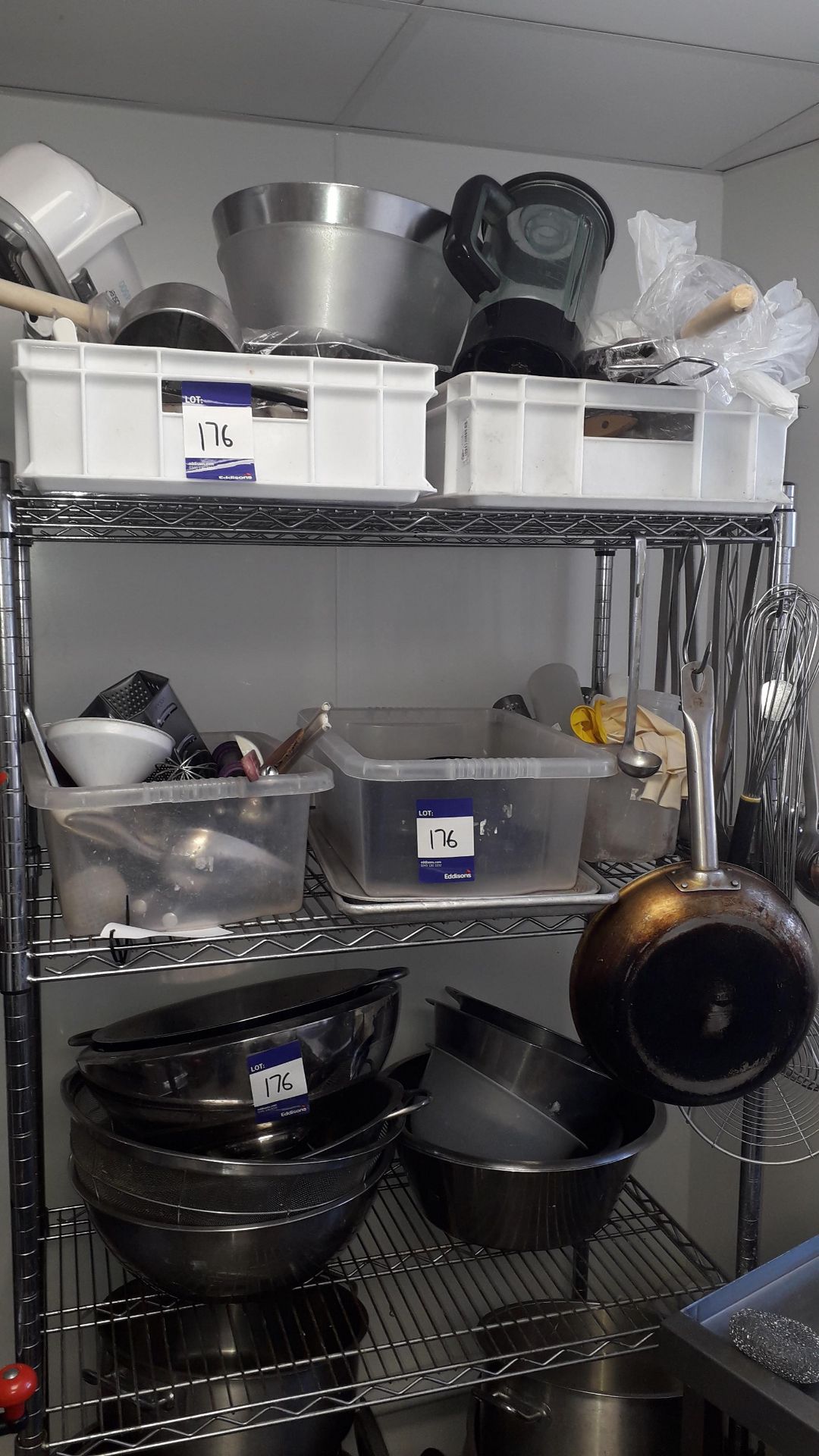 Various Cookware and Utensils to 3 Shelves, Located at First Floor, The Bentall Centre, Wood Street,