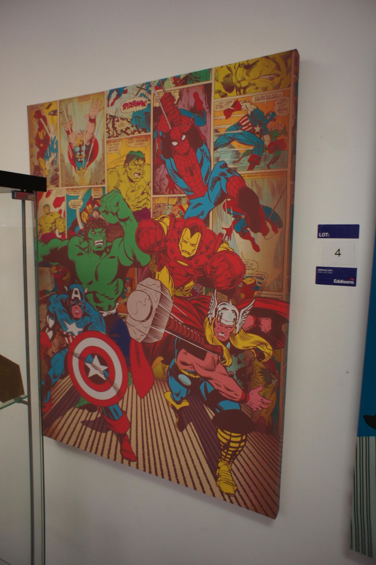 2 x Superhero canvas prints - Image 3 of 3