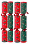 8 x Boxes (50 x 10”) catering crackers, with quantity of velour Santa bags