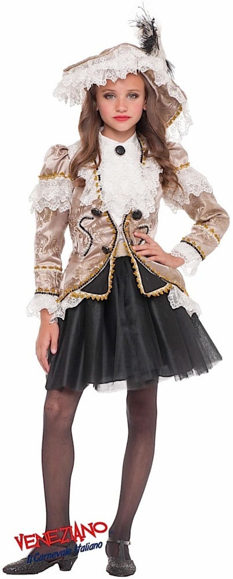 Approximately 55 x Various Veneziano Carnevale Italiano child’s fancy dress costumes, to 2 x shelves