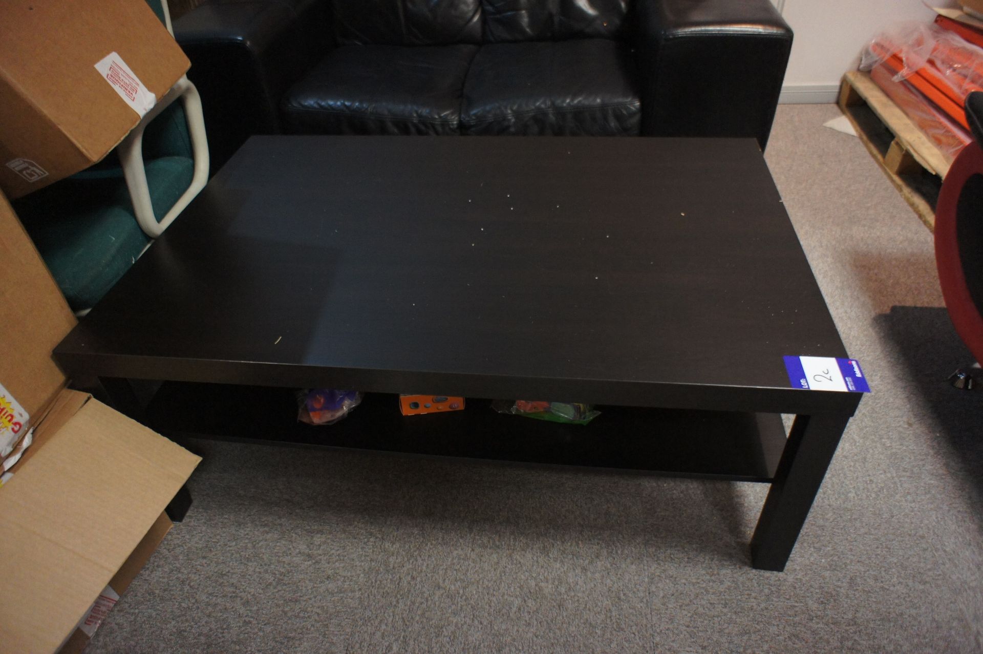 Ikea low level coffee table, to mezzanine office - Image 2 of 2