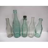 5x Grimsby Chambers stores (2), J. Brandt & Co (1) and G.B. Bromley bottles (2)