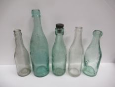 5x Grimsby Chambers stores (2), J. Brandt & Co (1) and G.B. Bromley bottles (2)