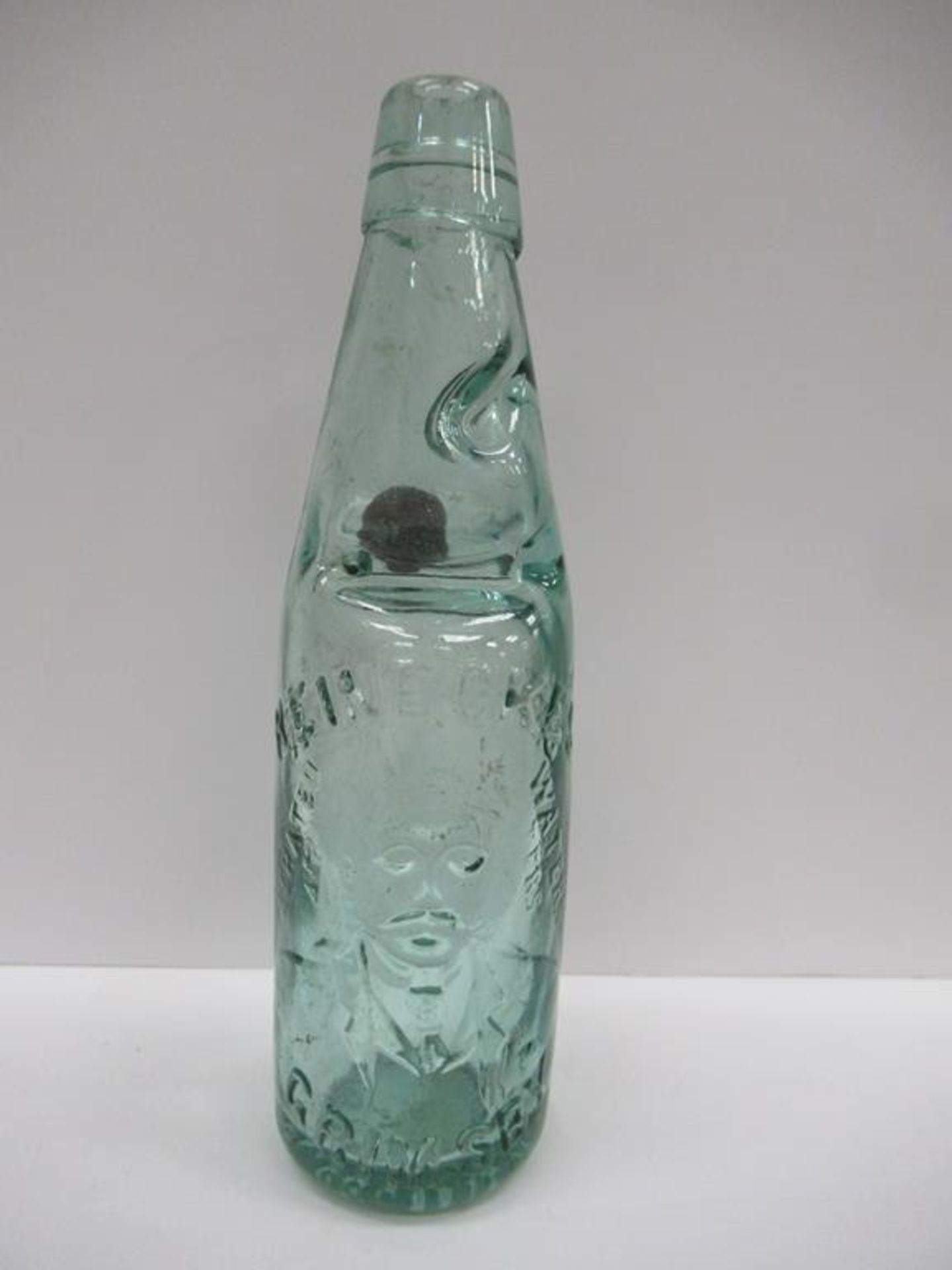 Grimsby Reinecke's Aerated Waters codd bottle with coloured marble 10oz