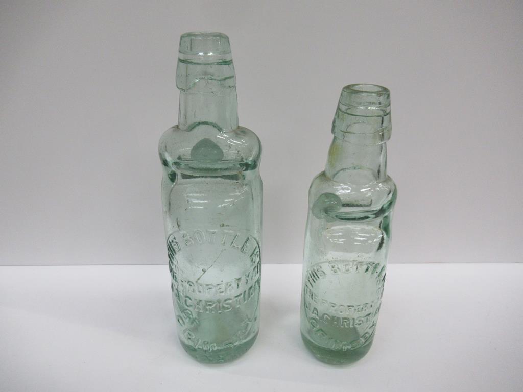 2x Grimsby J.A. Christian Codd bottles