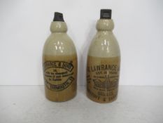 Gt. Yarmouth Lawrence & Sons and a Beccles, Lowestoft & Saxmundham H.G Lawrence & Sons Stone Bottles