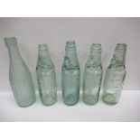 5x Grimsby Tyson, Hicks & Co. bottles- four cods
