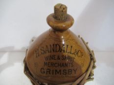 H.Sandall & Co Wine and Spirit Merchants Grimsby "Doulton & Co. Ltd Cambeth" "Flagon