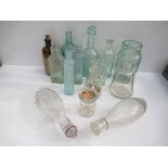 Qty of assorted bottles including London and Liverpool boat shaped feeders, St. Jakobs 'The Charles