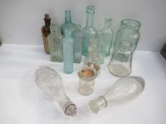 Qty of assorted bottles including London and Liverpool boat shaped feeders, St. Jakobs 'The Charles