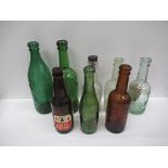 9x Grimsby Hewitt Bros bottles (6x coloured)