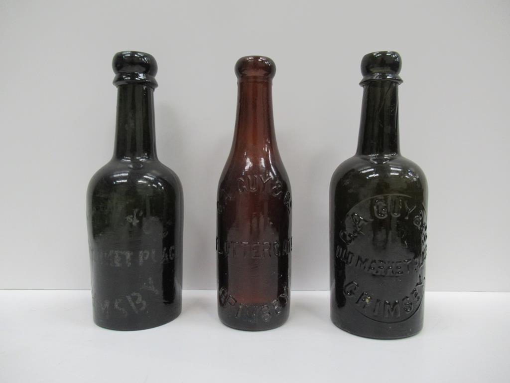 6x Grimsby C.A. Guy & Co coloured bottles (1x Flottergate) - Image 13 of 23