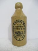 The Crewe Mineral Water Co. Ltd 'The Ludford'ginger beer stone bottle (18cm)