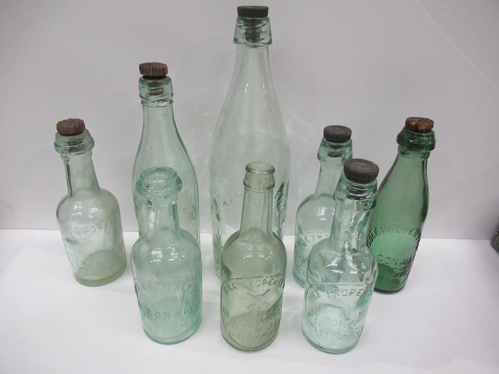 8x Cleethopres W.Conway bottles (1x coloured)