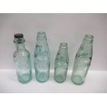 4x Cleethorpes Aerated Water Co. Ltd bottles- three codds ( 1 with matching stopper) one codd 8oz, o