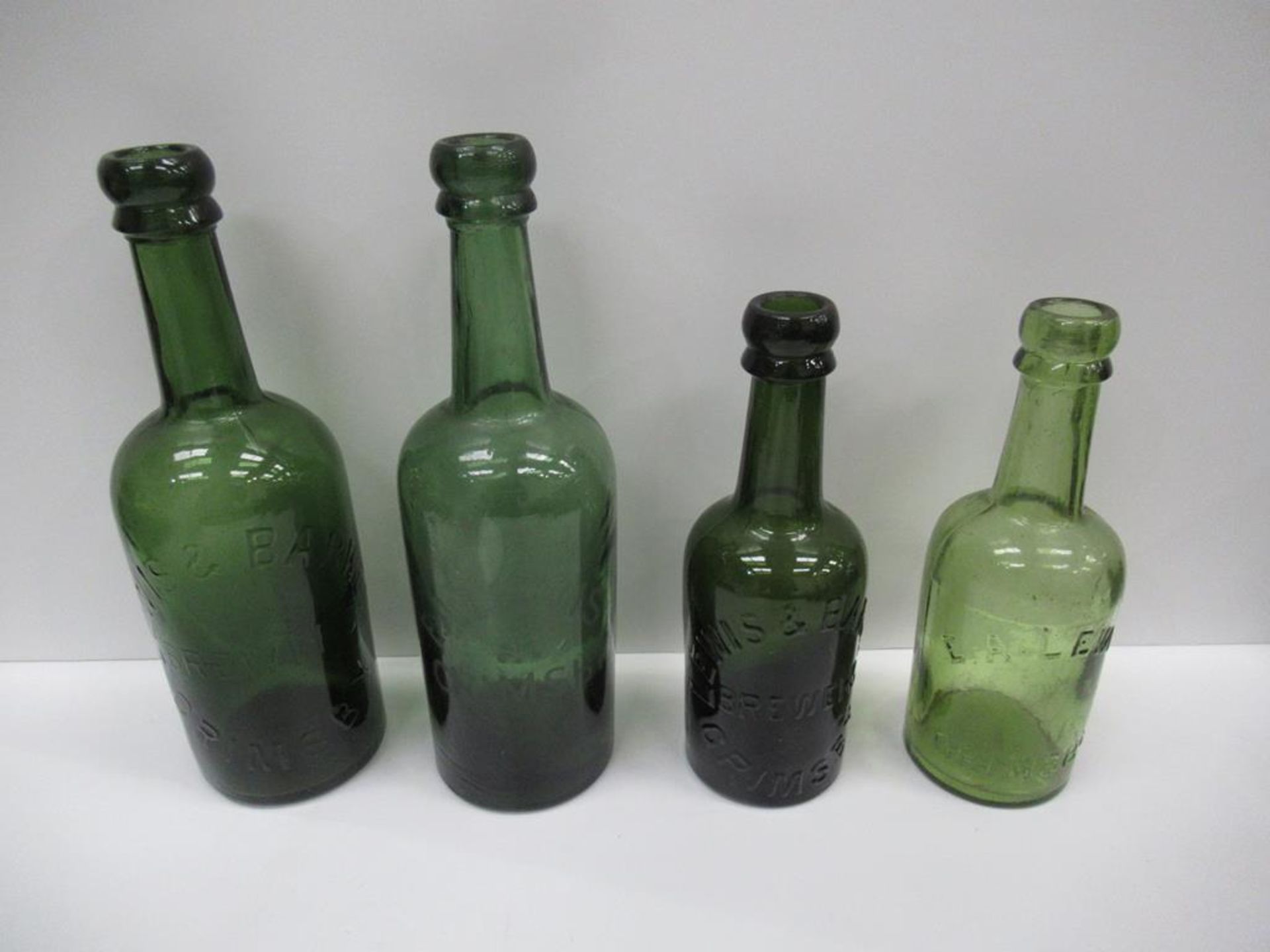 6x Grimsby E.A Lewis (3) and Lewis & Barker (3) coloured bottles - Image 2 of 22
