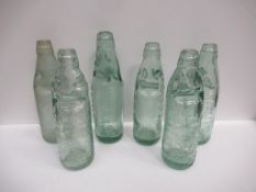6x Grimsby W.M Hill & Co (4) and W. Hill & Son (2) Codd bottles