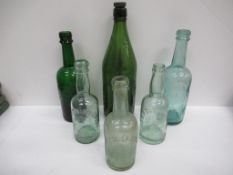 6x Grimsby Tadcaster Tower Brewery Co. Ltd bottles (2x coloured)