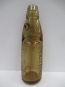 Wellingborough Wm Dulley & Sons amber coloured codd bottle 8oz