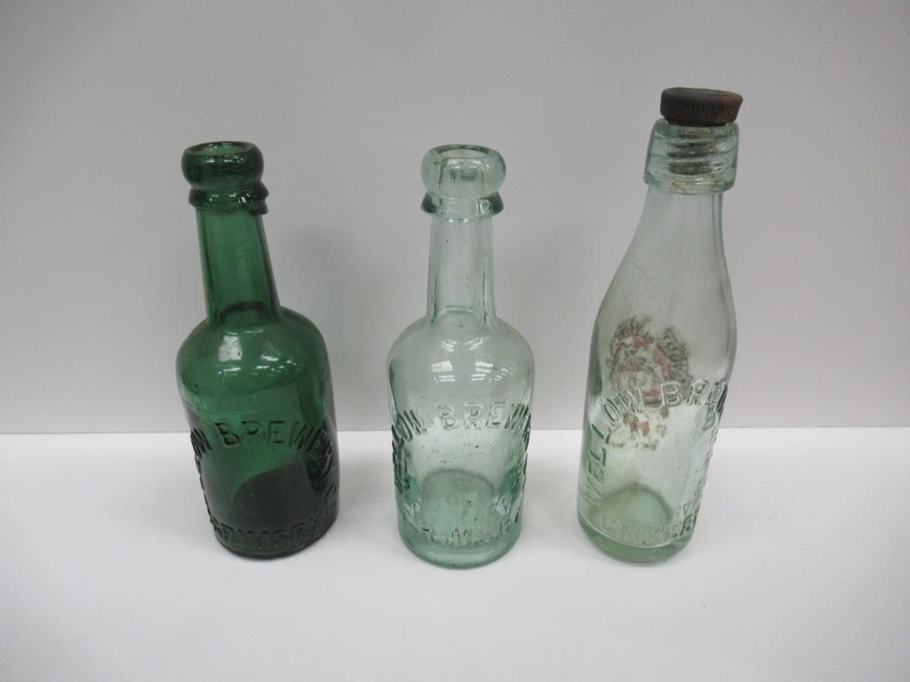 7x Grimsby Wellow Brewery (5) and F.Coleman (2) bottles (2x coloured and 2x matching stoppers) - Image 19 of 31