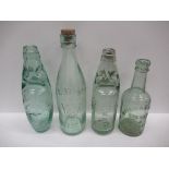 4x bottles including J.E. Wray- Grimsby, Home & Colonial Mineral Water Supply- Johannesburg, Bateman