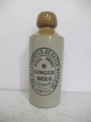 The Cleethorpes Aerated Water Co. Limited Ginger Beer Stone Bottle (17cm)