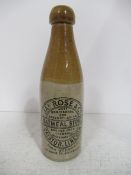 Caistor, Lincoln JA. Rose & Co. Oatmeal stout stone bottle (21cm)